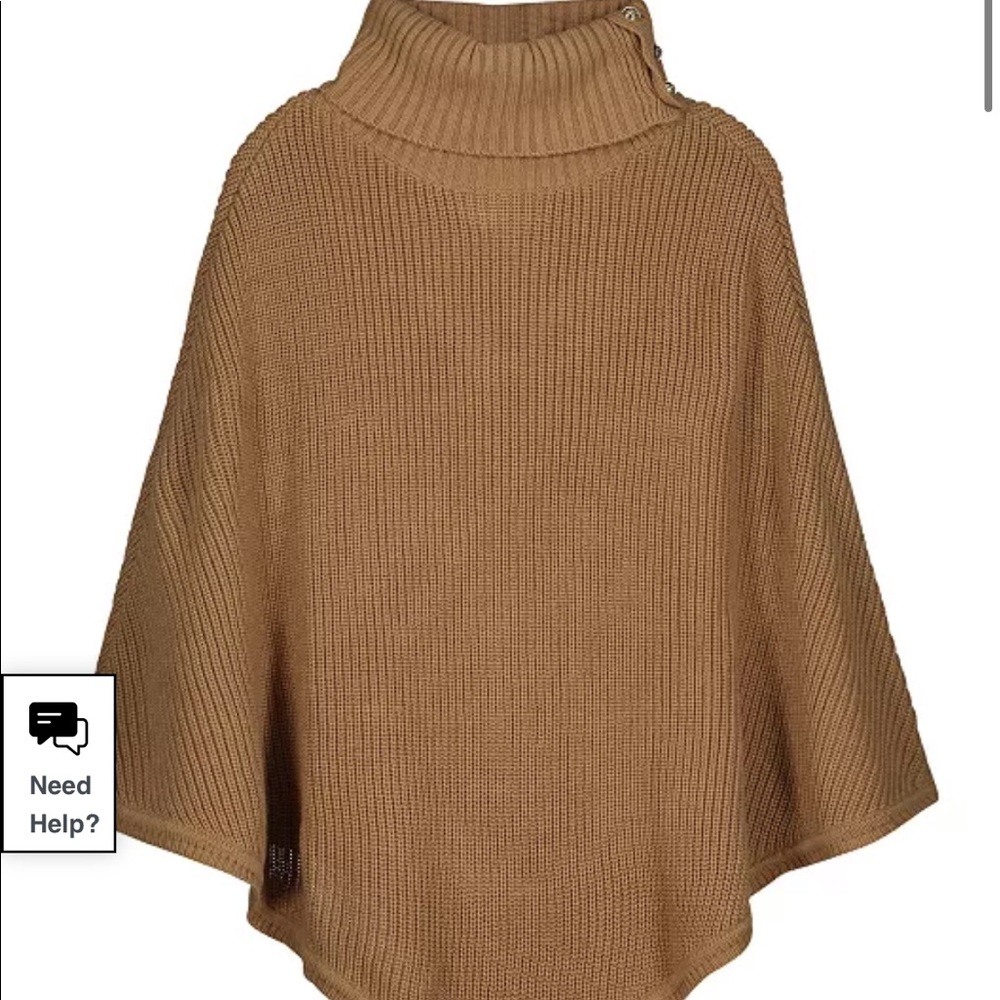 Micheal Kors Turtleneck Stitch Poncho